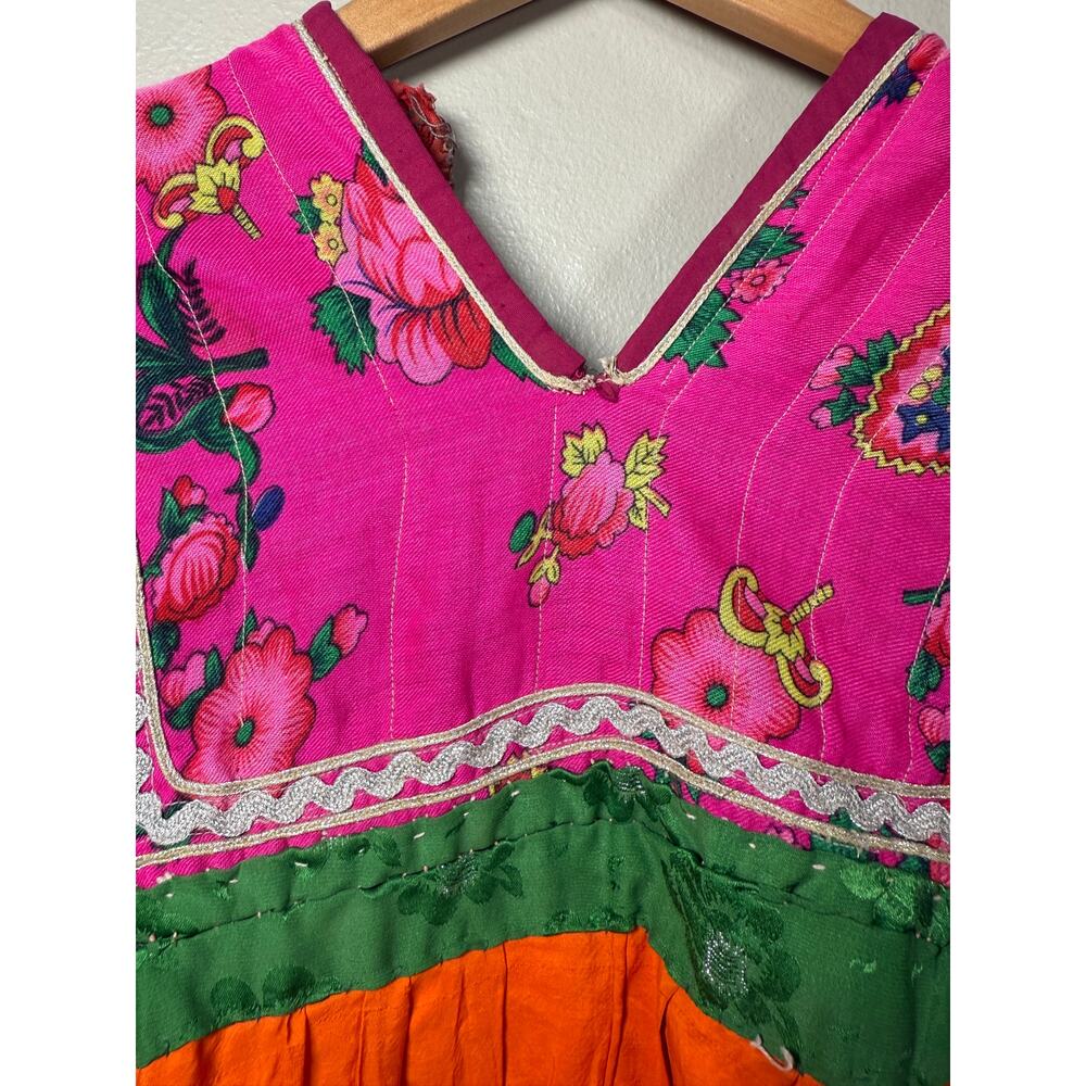 Vintage Handmade Beaded Embroidered Afghan Tribal Kuchi Dress - Picture 7 of 12